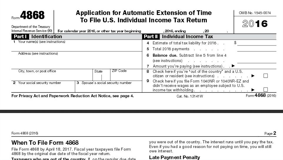 Tax Extension